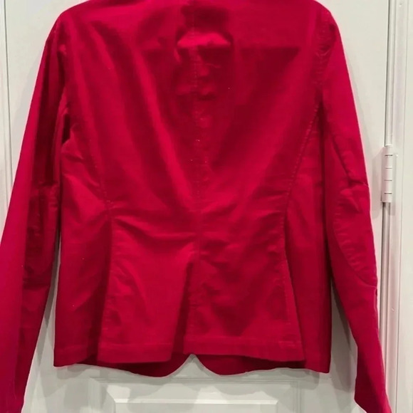 Lands' End Fleece Blazer Size 10 Raspberry - Picture 4 of 11